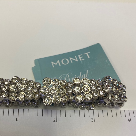 Monet Jewelry The Bridal Collection Stretch Bracelet- NEW - Picture 3 of 4